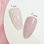 Sheer Rose Pink Jelly Gel Nail Polish 16ml UV Cure Ocean Song