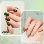 Jelly Green Gel Nail Polish Set 6 Sheer Colors UV Cure