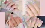 Artdone White Pearl Chrome Nail Powder,Iridescent Aurora Powder Metallic Mirror Effect Pigment Pearlescent Mermaid Pigment Pearl Glitter Dust Kit,Nail Art…