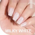 Milky White Gel Nail Polish Nude 16ml Soak Off UV Cure 1482
