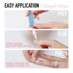 Glamnetic Semi Transparent French Tip Press On Nails 24PCS