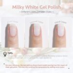 Milky White Gel Nail Polish Nude 16ml Soak Off UV Cure 1482