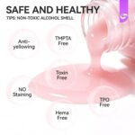 Pink Nail Strengthener 6 in 1 Hardener Growth Repair Protein