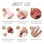 Sheer Pink Red Ombre Press On Nails Medium Almond