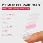 Soft Gel Peach Nude Extra Short Almond Press On Nails 32PCS