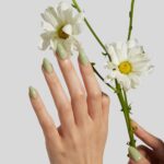 Sage Green Soft Gel Press On Nails Short Almond 32PCS