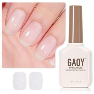 Milky White Gel Nail Polish Nude 16ml Soak Off UV Cure 1482
