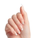 KISS Classy Press On Nails White Almond Medium 28PCS