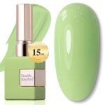 Sheer Green Gel Nail Polish Soak Off 15ml DIY Salon