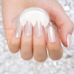 Artdone White Pearl Chrome Nail Powder,Iridescent Aurora Powder Metallic Mirror Effect Pigment Pearlescent Mermaid Pigment Pearl Glitter Dust Kit,Nail Art…
