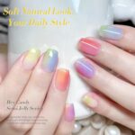 Born Pretty Jelly Pastel Gel Nail Polish Milky Jelly Gel Polish Spring Summer Macaron Candy Sweet Color Translucent Blue Red Green Yellow Pink Purple Easter…