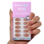 Chrome Nude Almond Press On Nails Short Champagne 32PCS