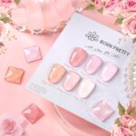 Born Pretty Jelly Pink Gel Nail Polish Nude Pink Sheer Translucent Valentine’s Day Gel Polish Milky Natural Gel Polish Set Nail Art Manicure DIY Kit Home Salon 6PCS