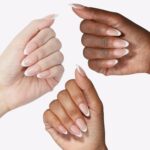 Glossy French Almond Gel Press On Nails Short 32PCS