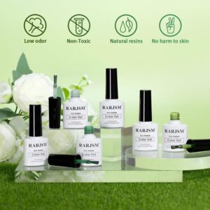 Green Jelly Glass Gel Nail Polish Set 6 Pcs Cat Eye UV LED