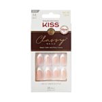 KISS Classy Press On Nails White Almond Medium 28PCS