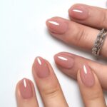 Soft Gel Peach Nude Extra Short Almond Press On Nails 32PCS