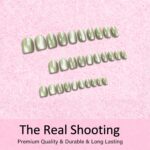 Cat Eye Pastel Green Press On Nails Short Oval 30 Pcs Chrome