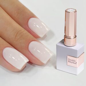 Double Rhythm Milky White Sheer Gel Polish 15ml