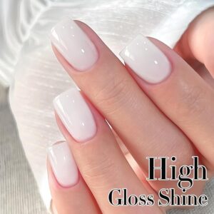 Double Rhythm Milky White Sheer Gel Polish 15ml