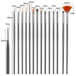 31pcs Nail Art Brushes Tools Set Dotting Tools for Gel Polish | Dust Brush,Striping Brushes for Long Lines, Drawing Pen Design supply