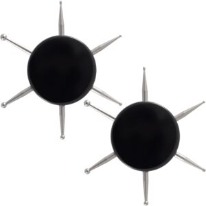 6-in-1 Metal Nail Dotting Tool Set 2 Pcs Black