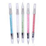 5 Pcs Dual Tipped Silicone Nail Art Sculpture Pens