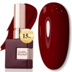 Burgundy Sheer Gel Nail Polish Soak Off 15ml Salon DIY A1129