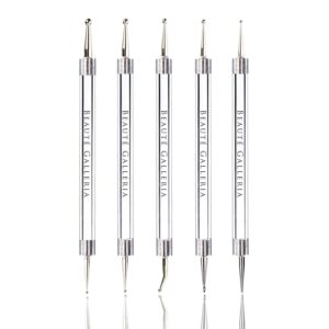 2 Way Dotting Pen Nail Art Set 5 Pcs 10 Sizes Marbleizing
