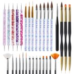 31 Pcs Nail Art Brushes And Dotting Tools Set