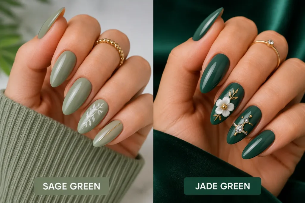 Jade Green vs Sage Green Nails Which One is Right for You
