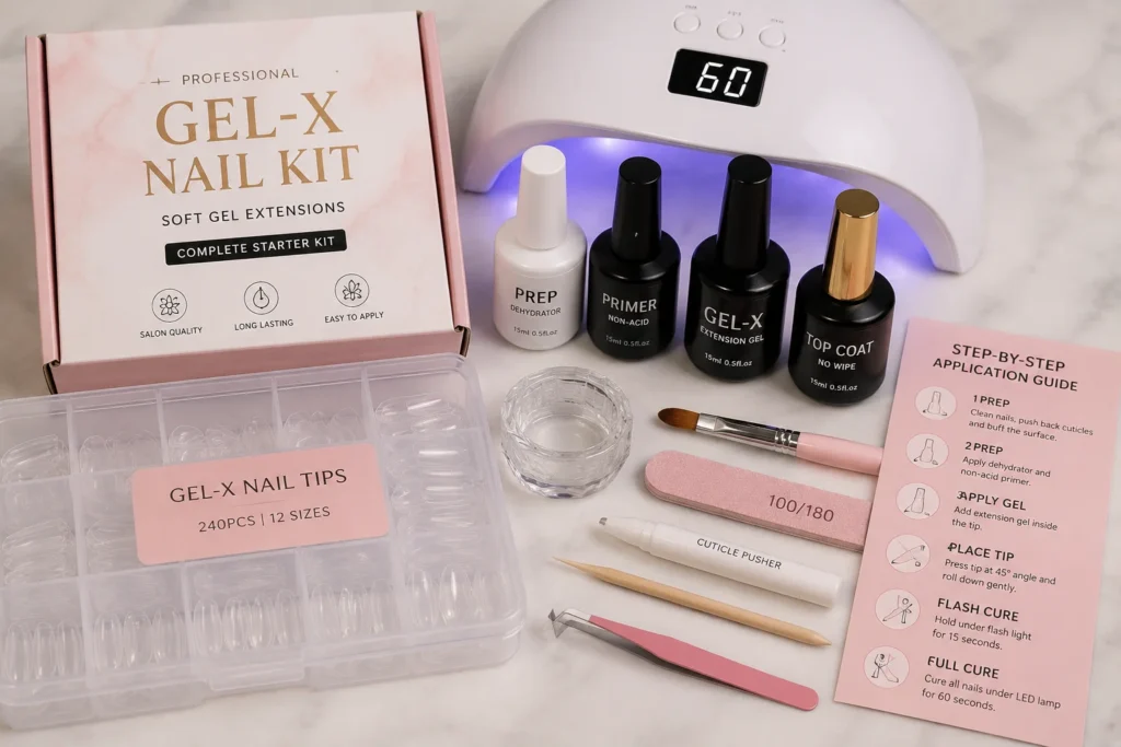 gel x nail kit for beginners