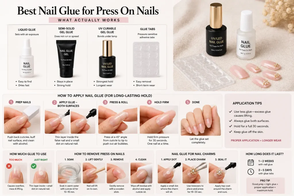 Best Nail Glue for Press On Nails β What Actually Works