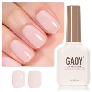 Sheer Milky Pink Jelly Gel Nail Polish 16ml Peach White UV