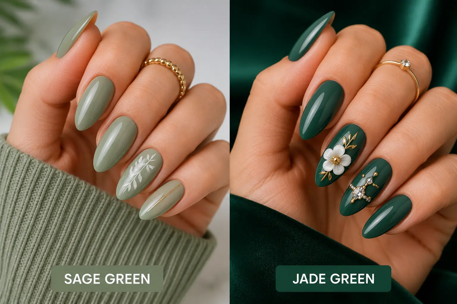 Jade Green vs Sage Green Nails Which One is Right for You
