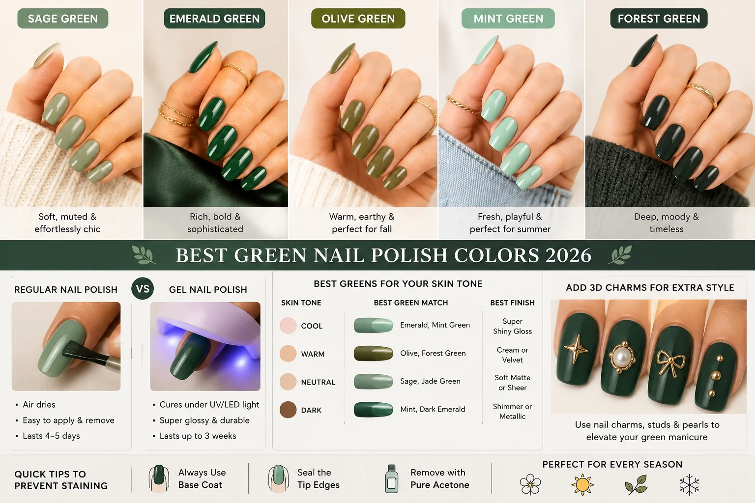 green nail polish