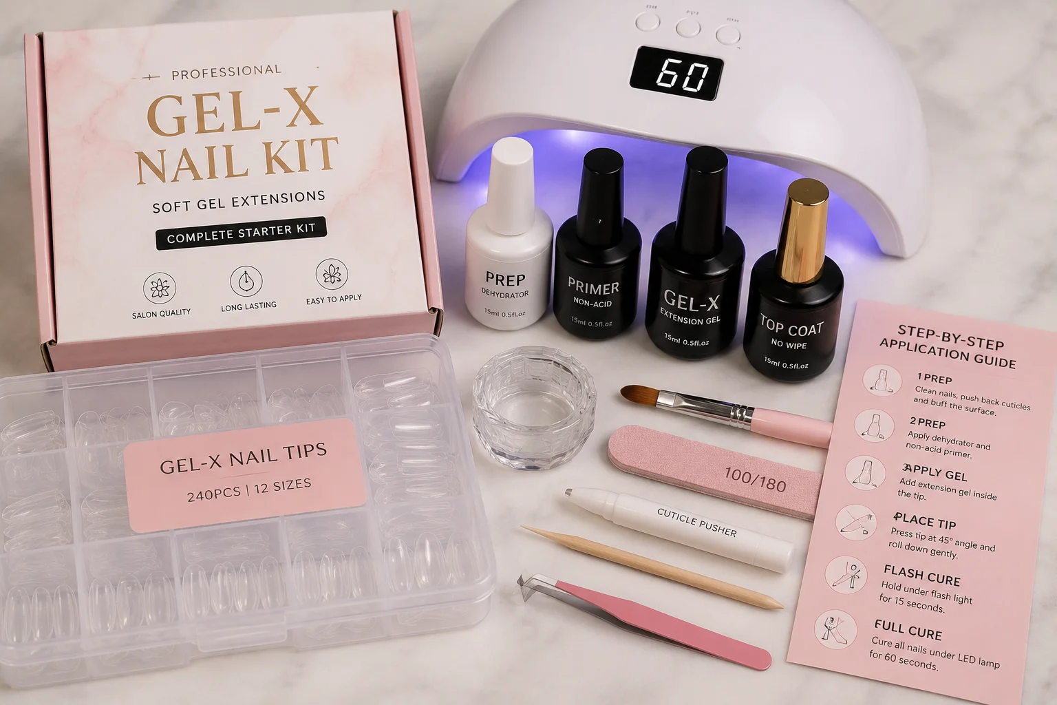 gel x nail kit for beginners