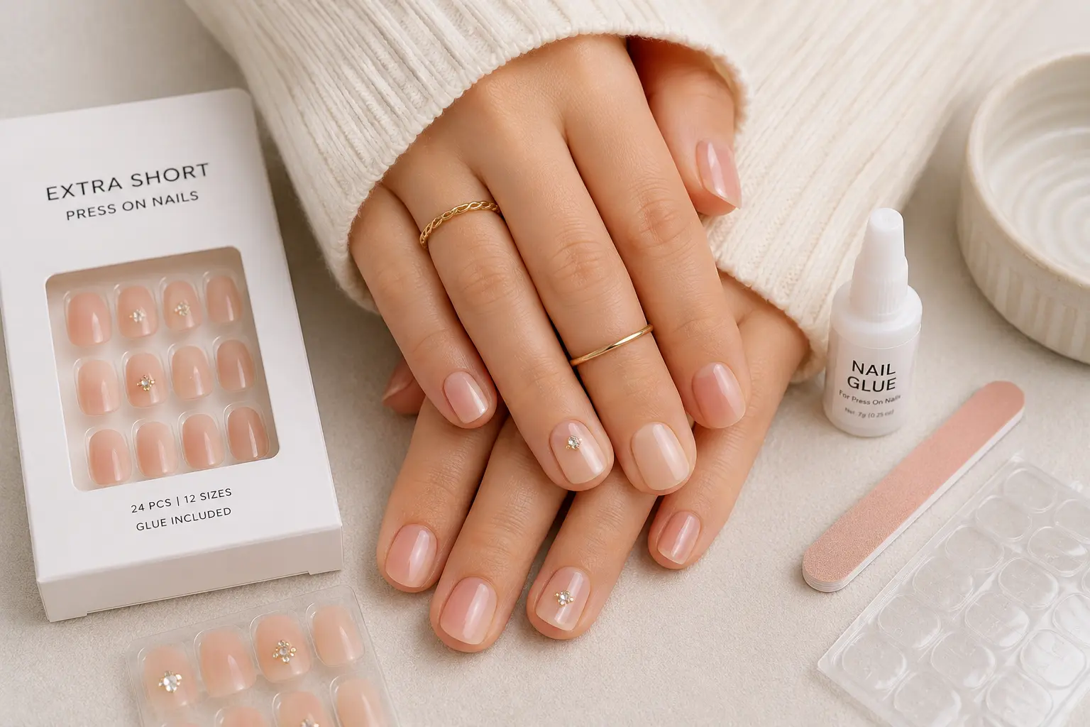 Extra Short Press On Nails 2026 – Why Everyone Loves Them Long nails sound good until you are trying to type, open a can, or pick up something small. Most women who try extra short press on nails for the first time wonder why they ever bothered with length. The look is clean, the comfort is real, and the nails actually stay on longer because there is less surface area catching on things throughout the day. What Extra Short Press On Nails Actually Are Extra short press on nails sit at or just slightly above the natural nail tip. There is no extension beyond the fingertip worth mentioning. The false nail covers the natural nail completely but adds almost no visible length. This is different from short press on nails, which still add a few millimeters of length. Extra short sits flush with how your nails look naturally, which is exactly the point. The goal is the finish, the color, the design, and the clean edge, not the length. Why Extra Short Press On Nails Are Gaining Popularity The shift toward extra short nails started with women who work with their hands daily. Nurses, teachers, mothers, and anyone who types for hours realized that length was getting in the way more than it was adding to the look. What changed in 2026 is the quality of the designs available in extra short formats. A few years ago, extra short press on nails came in basic solid colors with limited shape options. Now the same 3D floral designs, chrome finishes, French tips, and glitter ombre patterns available in longer sets come in extra short formats. The length is gone but the design quality stayed. Best Shapes for Extra Short Press On Nails Extra short almond press on nails are the most popular shape in this category. The soft taper at the tip adds a subtle elegance to a very short nail without adding any length. Almond works on most nail bed widths and the tapered tip makes fingers look slightly more defined even at minimal length. Short square press on nails are the second most searched shape. Square gives a flat, clean edge that looks intentional and modern. For anyone who prefers a no-nonsense nail shape, short square delivers exactly that without the maintenance of a salon manicure. Short oval press on nails split the difference between square and almond. The rounded edge is softer than square but less pointed than almond, which suits wider nail beds particularly well. Extra Short Almond Press On Nails for Everyday Wear Extra short almond is the most practical press on nail format for daily wear across every lifestyle. The shape fits comfortably against most surfaces, does not interfere with touchscreens or keyboards, and holds up through hand washing, cooking, and general daily activity without the tip catching or lifting. For women with short natural nail beds, extra short almond press on nails are genuinely the best fitting option available. The almond taper works with the natural nail bed shape rather than against it, which means the fit looks more natural at extra short length than square or stiletto shapes would. The bond also holds better on extra short press on nails than on longer formats. Less nail means less leverage against the adhesive when the tip catches on a surface. A long nail that catches on a desk edge puts significant stress on the bond at the cuticle. An extra short nail catches on almost nothing. Short Acrylic Press On Nails at Extra Short Length Acrylic is still the best material for Extra Short Press On Nails if wear time is the priority. The rigid shell holds its shape completely, does not flex against the adhesive bond during daily use, and resists the minor knocks and impacts that soft gel alternatives sometimes do not. Short acrylic press on nails at extra short length weigh almost nothing compared to longer acrylic sets because the material covers such a small surface area. The common complaint about acrylic being heavy disappears entirely at extra short length. What remains is the durability without the weight. For real short press on nails that need to survive two weeks of daily wear through demanding hand use, extra short acrylic press on sets with nail glue are the most reliable option available without a salon visit. Short French Tip Press On Nails at Extra Short Length French tip designs at extra short length look clean and intentional in a way that longer French tips sometimes do not. The white tip on an extra short nail sits close to the natural tip of the finger, which gives the design a barely-there quality that reads as very natural. Short French Tip Press On Nails in extra short format work across every occasion because the design is neutral enough for professional environments and polished enough for events. The format is also one of the easier designs to apply correctly at extra short length because there is less nail surface to manage during placement. Colored French tips, black, pink, blue, and nude, in extra short almond format are pulling consistent traffic on Pinterest this year because the variation on the classic design looks current without requiring any length to land well. Nail Charms on Extra Short Press On Nails The assumption that Nail Charms only work on longer nails is wrong. A single small charm placed at the center of an extra short almond nail looks intentional and detailed without overwhelming the nail. Smaller rhinestones, tiny star charms, and single flower accents work best at extra short length. Larger 3D charms that suit medium or long nails can overpower an extra short nail and make the design look crowded. Scale the charm to the nail size and the result looks as polished as anything on a longer format. Apply nail charms to extra short press on nails before application for the most control over placement. Position the charm on the inside surface of the press on nail, secure it with a small dot of nail glue, let it set, then apply the finished nail as normal. Browse the full range of nail charms and extra short press on nail kits at Nail Perk, every product links directly to its verified Amazon listing. How to Apply Extra Short Press On Nails for the Best Fit Sizing is more visible at extra short length than at any other length. A press on nail that overhangs the skin by even a millimeter is immediately obvious when the nail is this short. Measure carefully. The nail should sit edge to edge across the natural nail without touching the skin on either side. At extra short length, even a half-size difference between the natural nail and the false nail is visible. If two sizes are close, always go slightly smaller. A marginally small fit looks more natural and holds better than a nail that overhangs the skin at any point. Apply glue to both surfaces, hold for thirty seconds per nail, and avoid water for two hours after application. The bond needs that window to fully set, and extra short nails spend that time closer to surfaces and water contact than longer nails because the hands are used more freely. Making Extra Short Press On Nails Last Extra short press on nails hold longer than longer formats because the reduced length creates less mechanical stress on the bond throughout the day. A long nail bends slightly when it contacts a surface. An extra short nail does not. That mechanical advantage only works if the prep is correct. Buff the natural nail to remove shine, wipe with isopropyl alcohol, apply glue to both surfaces, and hold each nail for a full thirty seconds. Skip any of those steps and the advantage disappears regardless of the length. Remove with warm water soaking rather than peeling. The bond at extra short length releases just as easily as longer nails with the same technique, and the natural nail underneath stays completely intact for the next application. FAQs What are extra short press on nails? Extra short press on nails sit at or just above the natural nail tip, adding no visible length. They cover the natural nail with a clean finish and design without any extension beyond the fingertip. Do extra short press on nails look natural? Yes. The extra short format looks closest to a natural nail length, which makes the false nail harder to identify as a press on compared to longer styles. How long do extra short press on nails last? With nail glue and correct prep, extra short press on nails last one to two weeks. The reduced length means less stress on the bond, which often extends wear time compared to longer sets. What shape is best for extra short press on nails? Extra short almond is the most popular and most universally flattering. Short square is the cleanest option for a minimal, modern look. Can you put nail charms on extra short press on nails? Yes. Small rhinestones, star charms, and single flower accents work well at extra short length. Scale the charm size to the nail to avoid a crowded look.